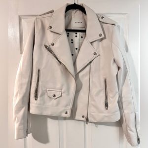 Blank NYC White Leather Jacket